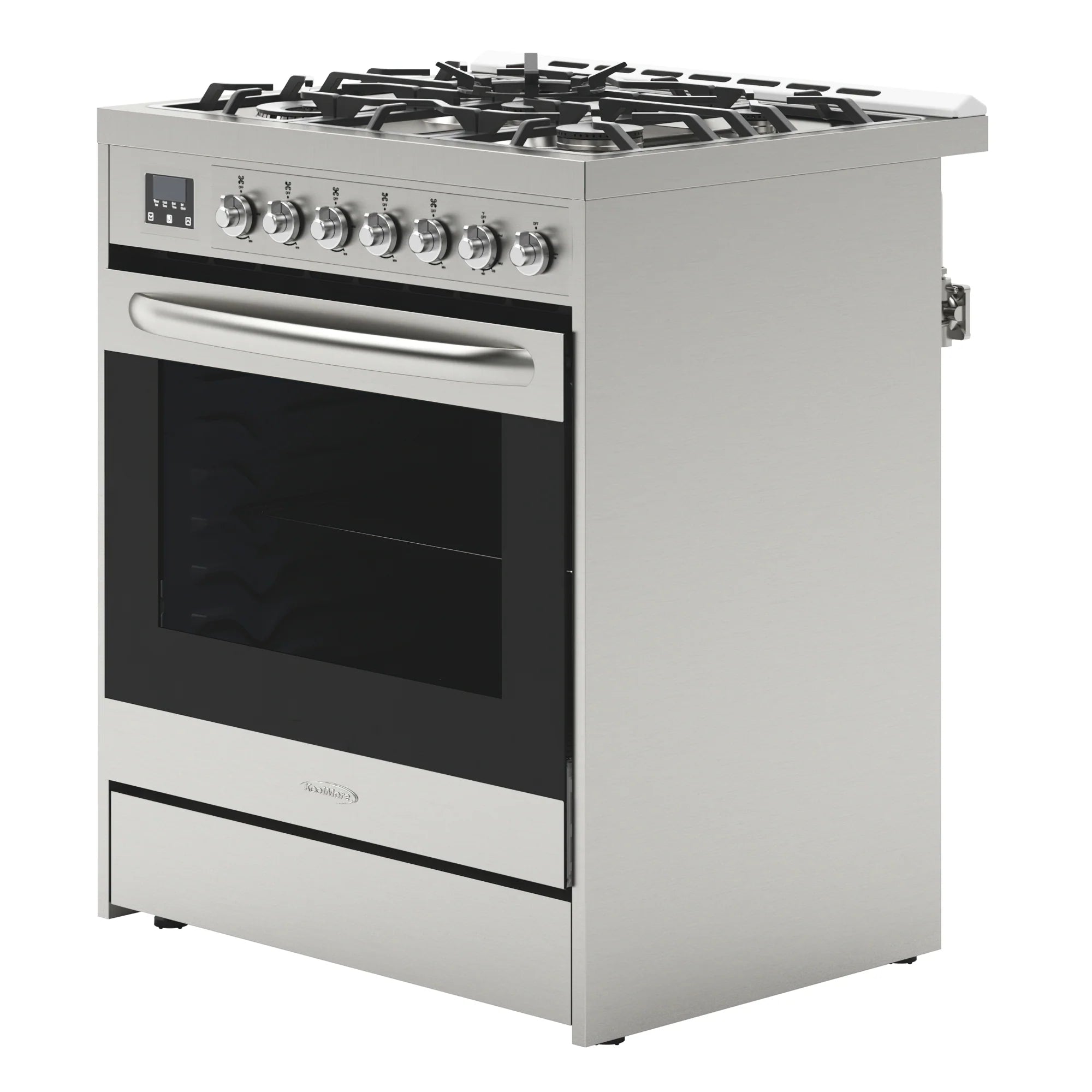 Stainless-Steel Professional Gas Range, 30 In.