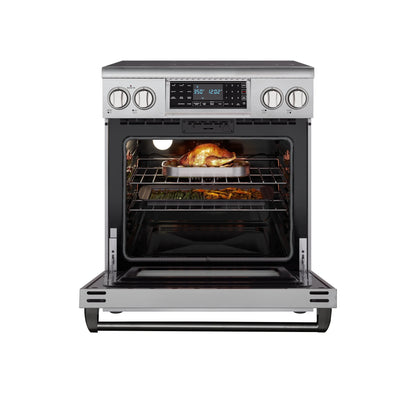 Electric Professional Range with Tilt Panel and Digital controls, Self-Cleaning, 16300W of Power, 240V in Stainless-Steel, 30 In.
