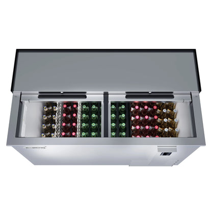 Commercial Bottle Cooler with Built-In Opener, ETL Listed, 14 cu. ft. 50 In.