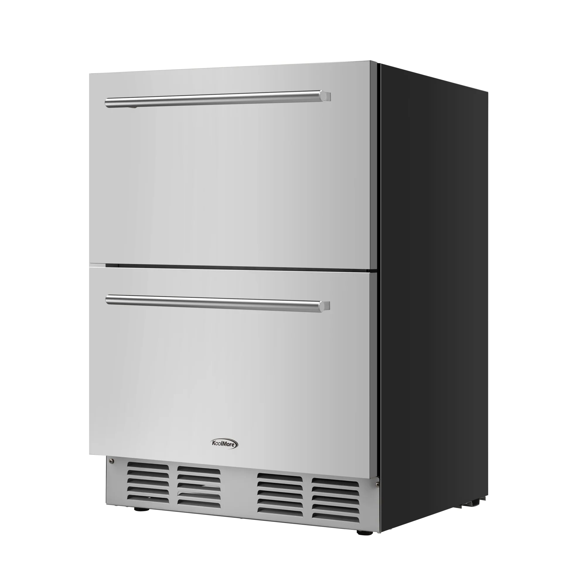 Built-in Two-Drawer Outdoor Refrigerator in Stainless-Steel, 24 In.