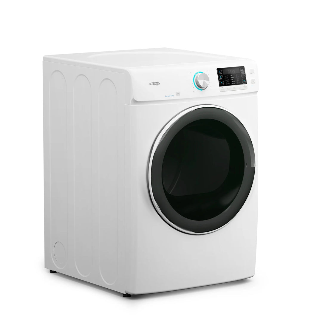 Large Capacity Stackable Vented Electric Front Load Dryer in White, 240V, 8 cu, ft.