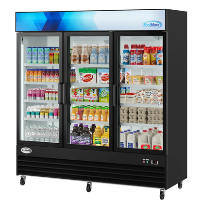 Three-Door Merchandiser Refrigerator 78 in, 53 cu ft