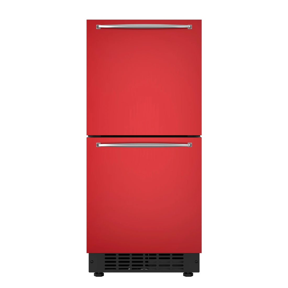 Panel Ready Built-in Double Refrigerator, Frost-Free Undercounter Fridge with Digital Temperature Control and Stainless-Steel Drawers, 15 In.