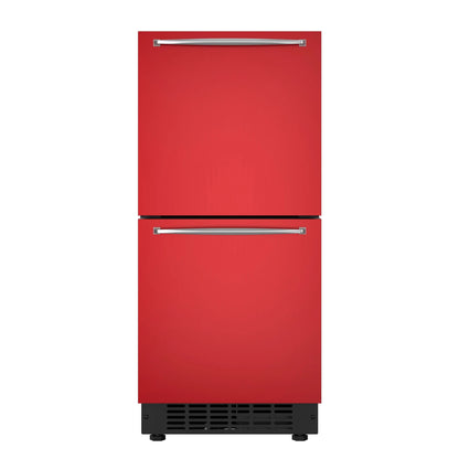 Panel Ready Built-in Double Refrigerator, Frost-Free Undercounter Fridge with Digital Temperature Control and Stainless-Steel Drawers, 15 In.