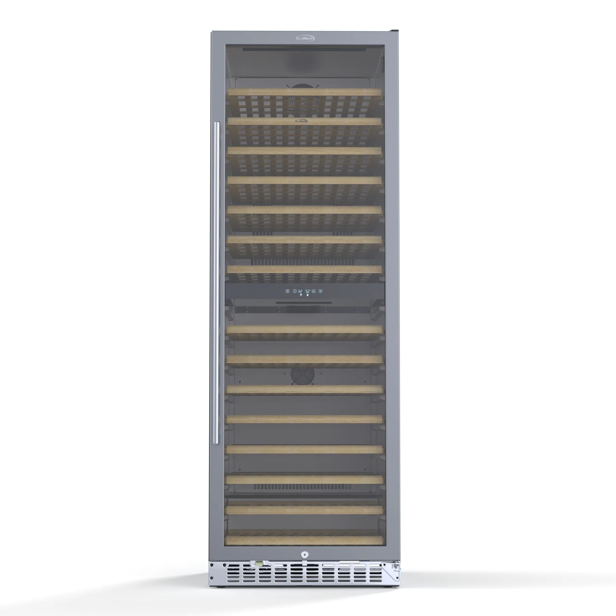 Dual Zone, Full Glass Door, Wine Cooler Refrigerator, Freestanding or Built-In Unit, 23 in, 15.1 cu ft.