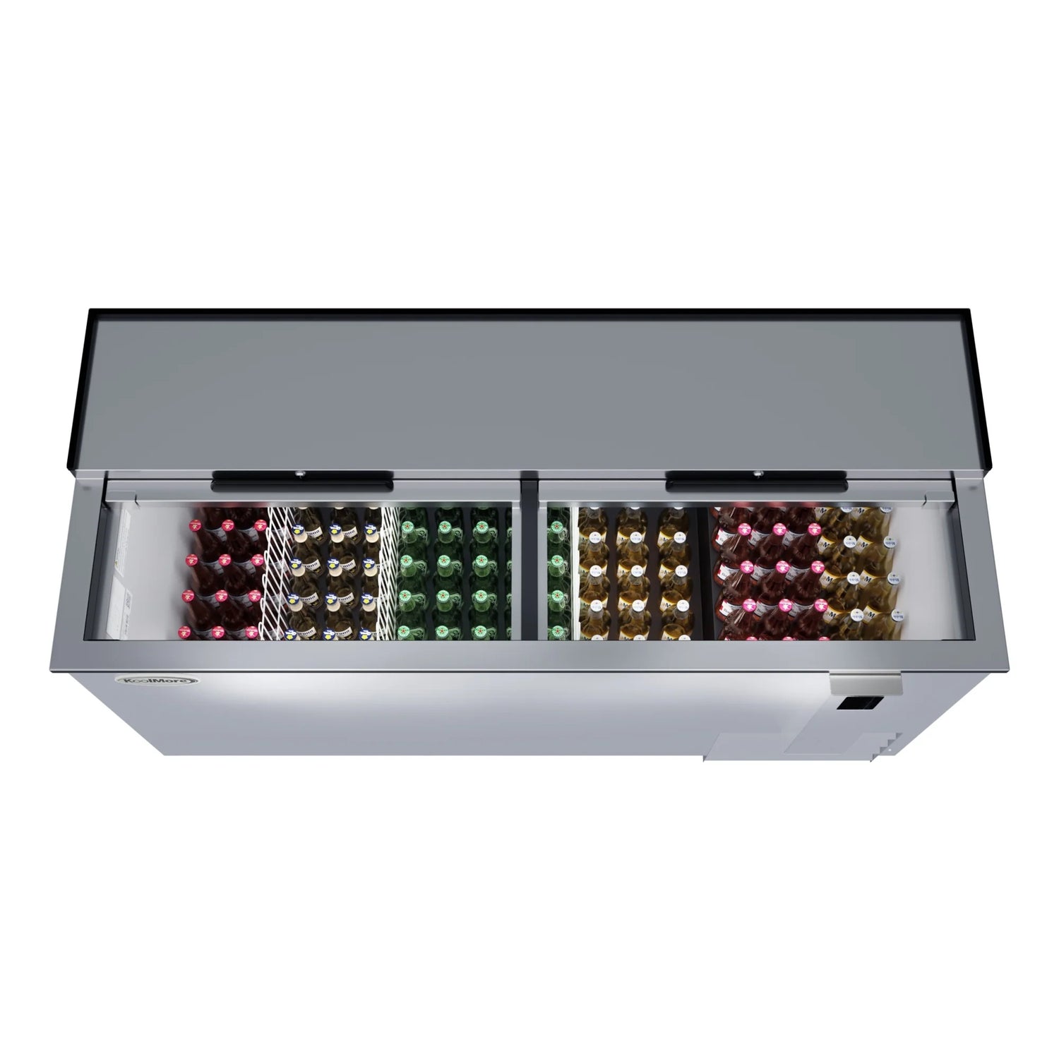 Commercial Bottle Cooler with Built-In Opener, ETL Listed, 19 cu. ft. 65 In.
