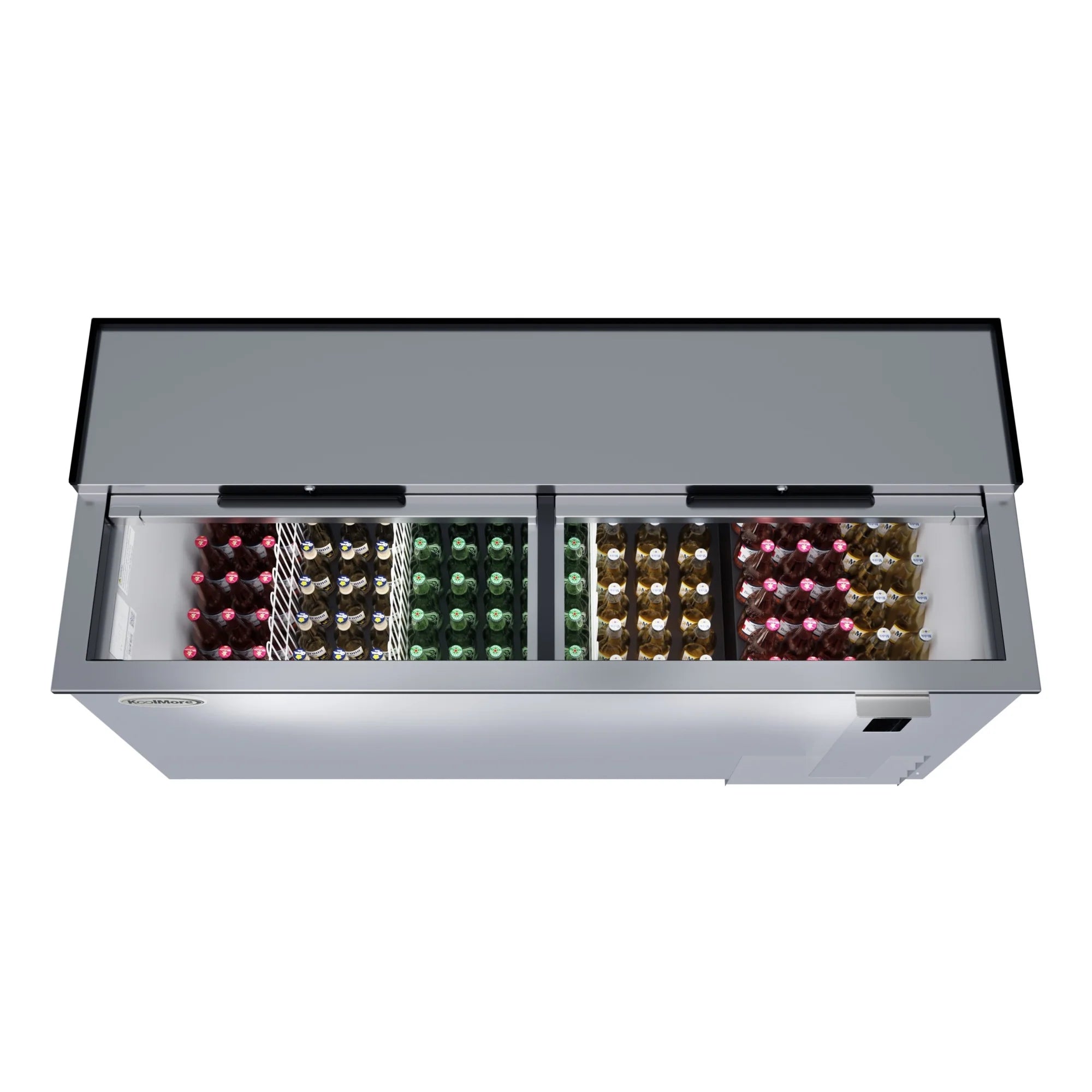 Commercial Bottle Cooler with Built-In Opener, ETL Listed, 19 cu. ft. 65 In.