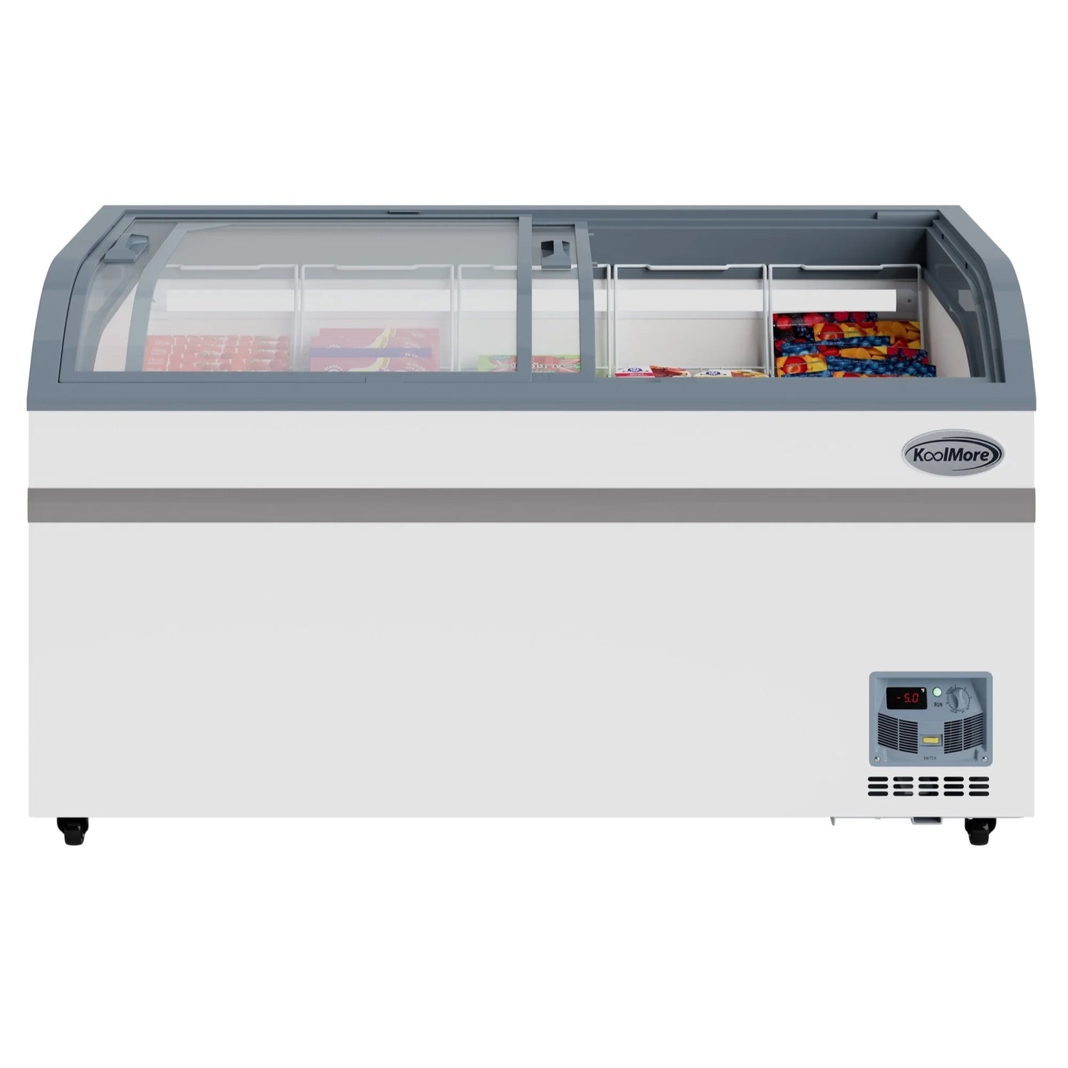 Manual Defrost Island Chest Freezer in White, 58 In. 14 cu. ft.