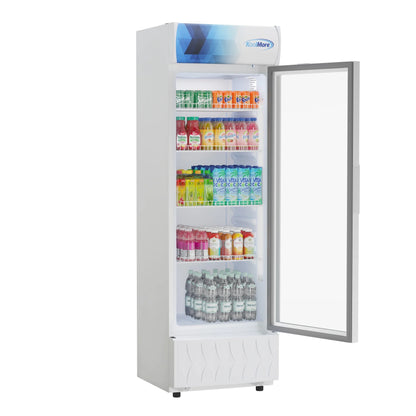 One-Door Commercial Merchandiser Refrigerator in White, 22 in 9 cu. ft.