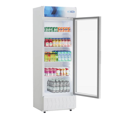 One-Door Commercial Merchandiser Refrigerator in White 24 in, 12 cu. ft.