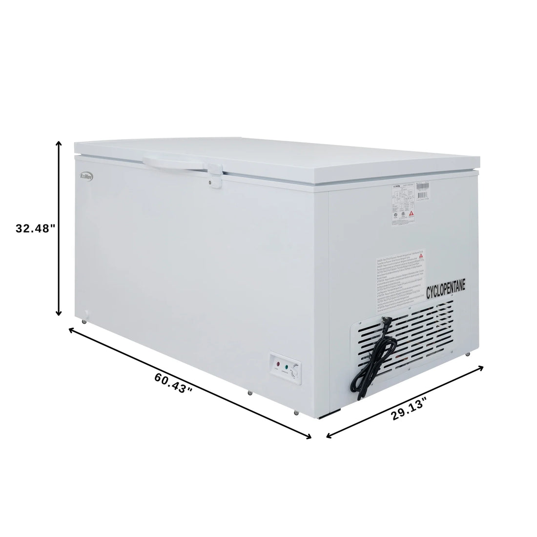 Commercial Chest Freezer, 60 In. 15.9 cu ft.