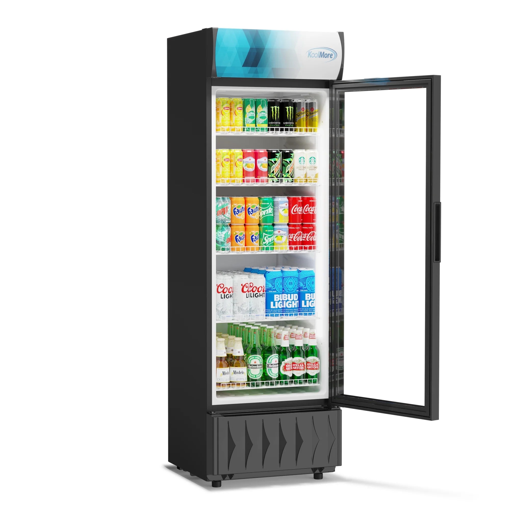 One-Door Merchandiser Refrigerator 22 in, 9 Cu Ft.