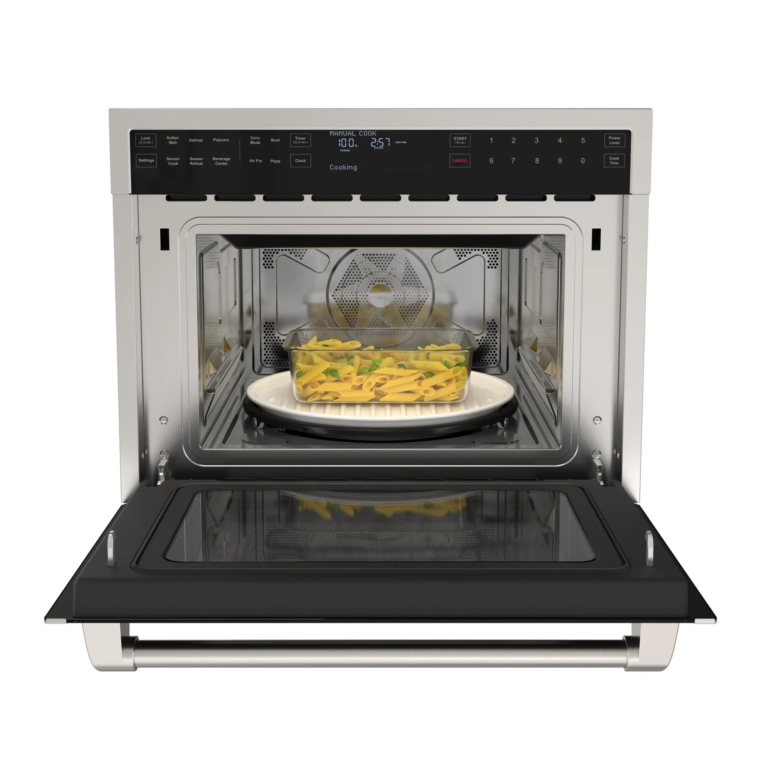 KoolMore Reserve 24 in. Built-In Microwave Convection Oven with Air Fry, 3-in-1 Combo, Sensor Cook, Soft-Close Door, 1.6 cu. ft. in Stainless Steel