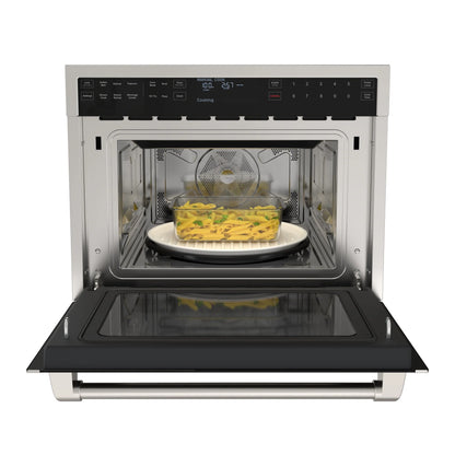 KoolMore Reserve 24 in. Built-In Microwave Convection Oven with Air Fry, 3-in-1 Combo, Sensor Cook, Soft-Close Door, 1.6 cu. ft. in Stainless Steel