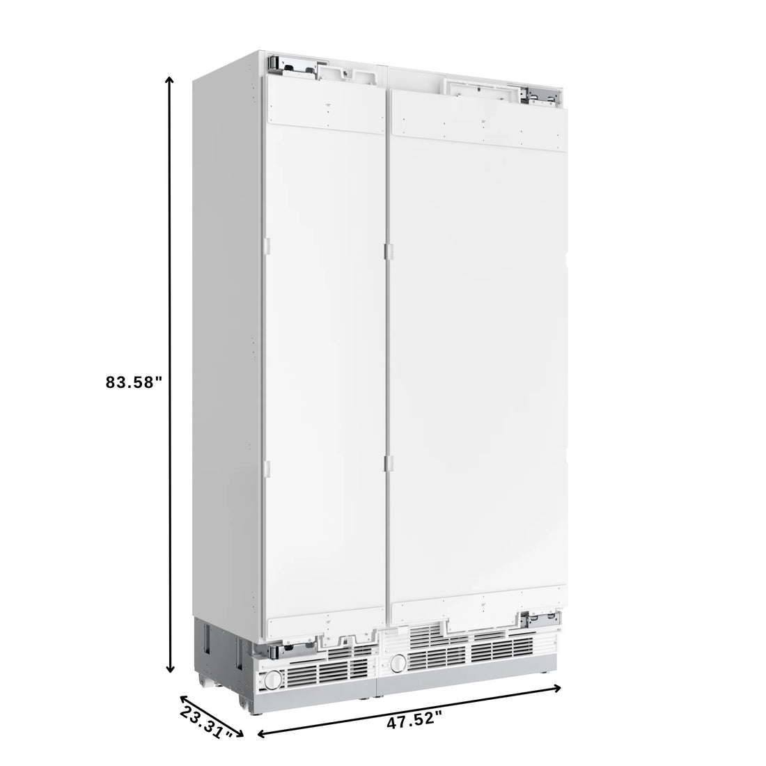 KoolMore Reserve Panel Ready Column 30 in. Refrigerator and 18 in. Freezer Combo with Ice and Water Dispenser, Frost Free, ETL Listed, Energy Star