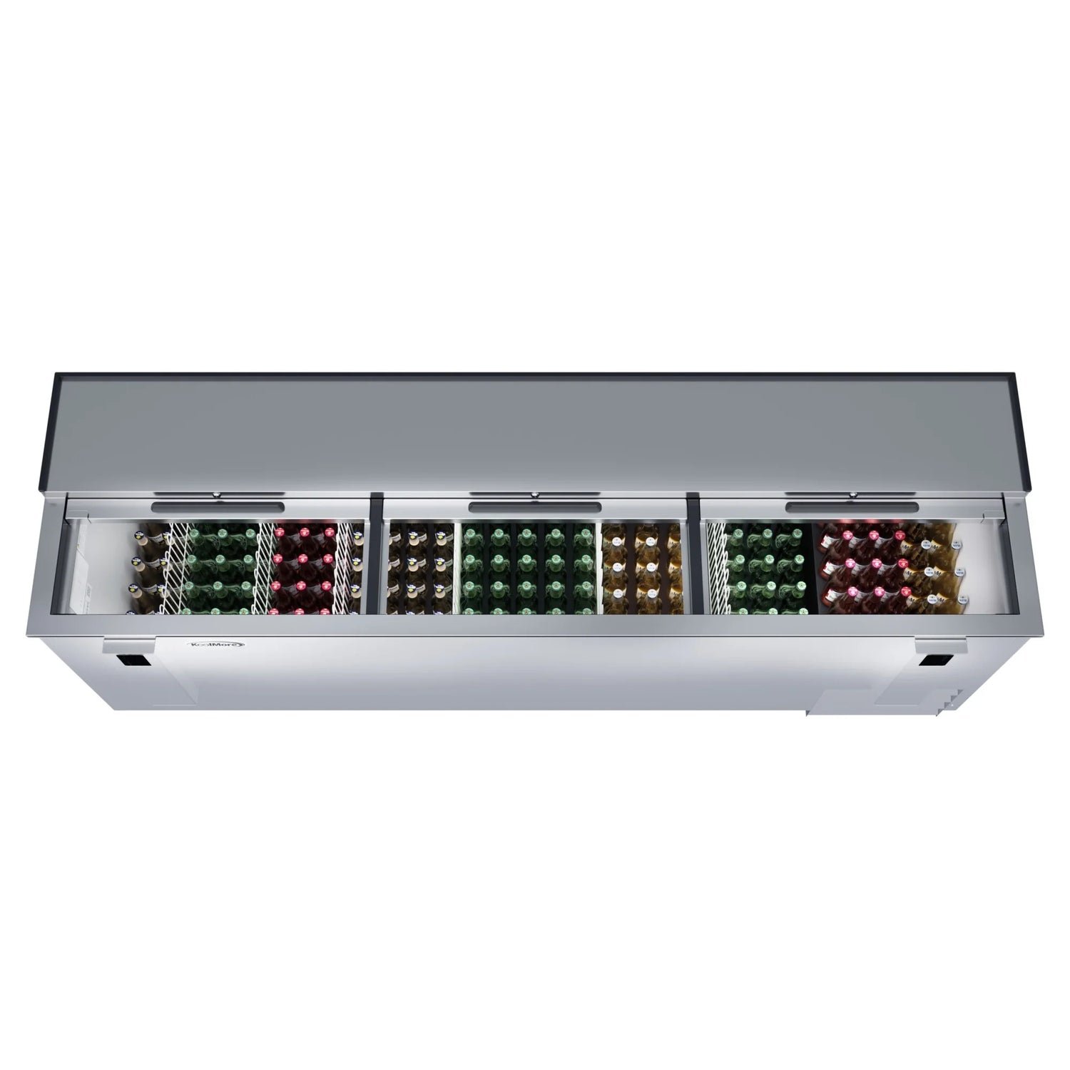 Commercial Bottle Cooler with Built-In Opener, ETL Listed, 30 cu. ft. 95 In.