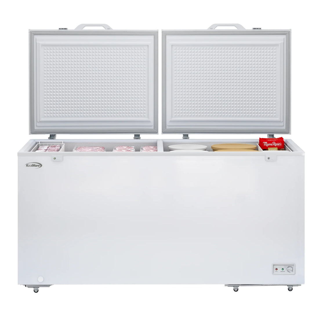 Commercial Chest Freezer, 30 Cu. Ft. in White, ETL Listed, 79 In.