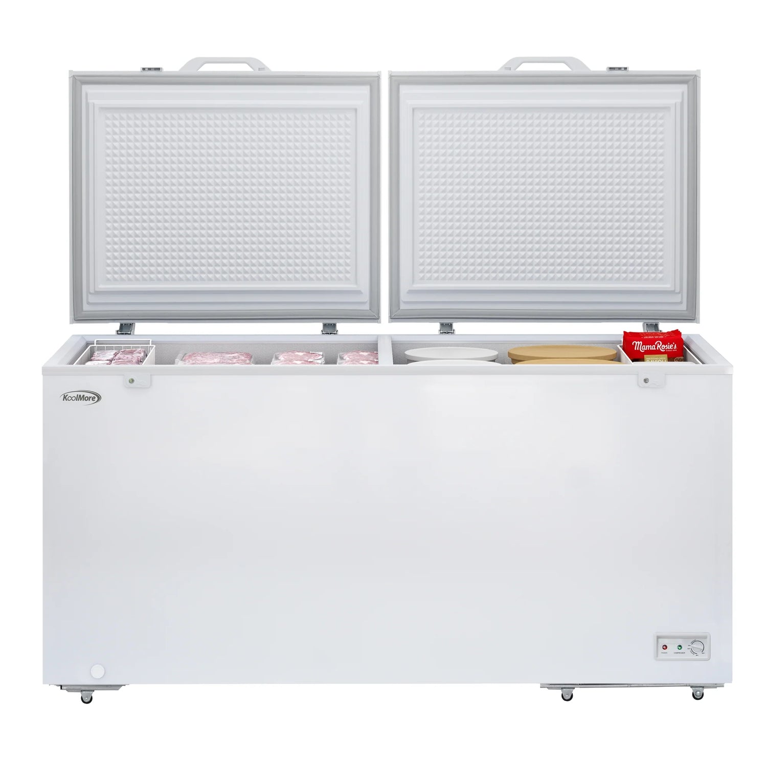 Commercial Chest Freezer, 30 Cu. Ft. in White, ETL Listed, 79 In.
