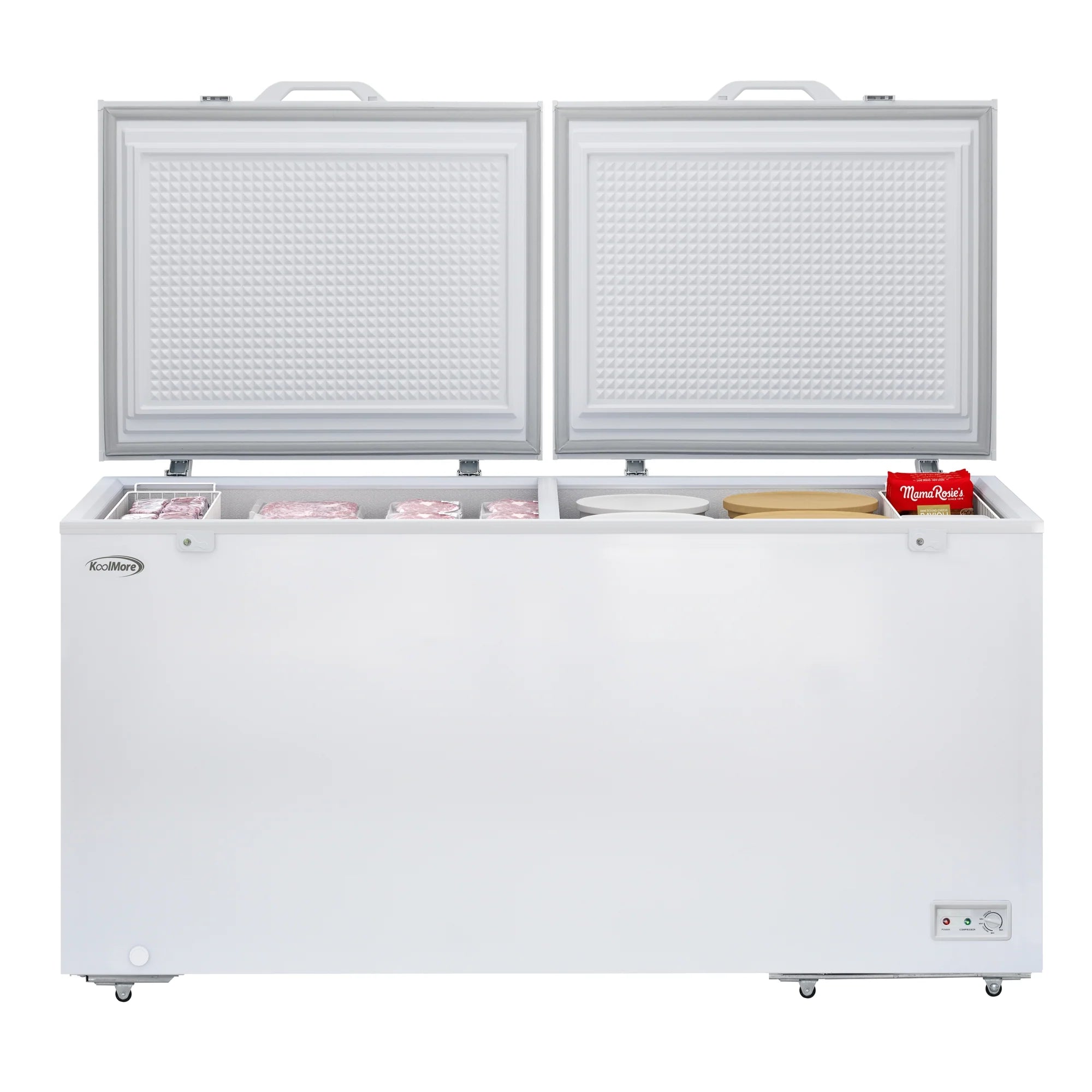 Commercial Chest Freezer, 30 Cu. Ft. in White, ETL Listed, 79 In.