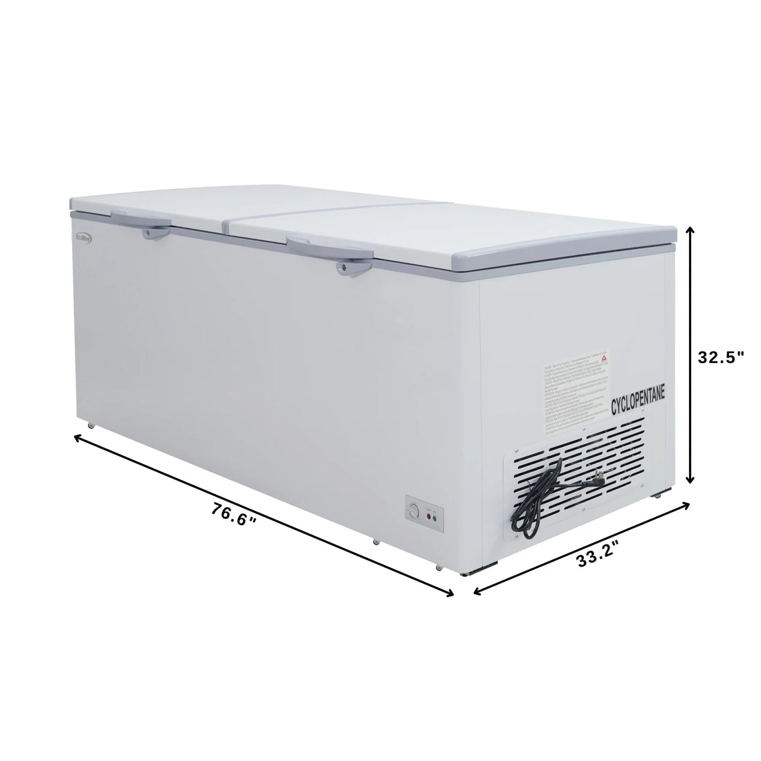 Commercial Chest Freezer, 77 In. 24 cu ft.