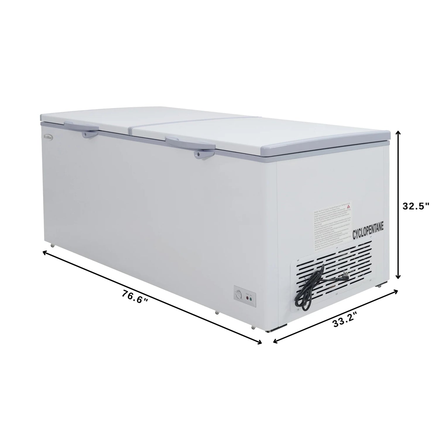 Commercial Chest Freezer, 77 In. 24 cu ft.