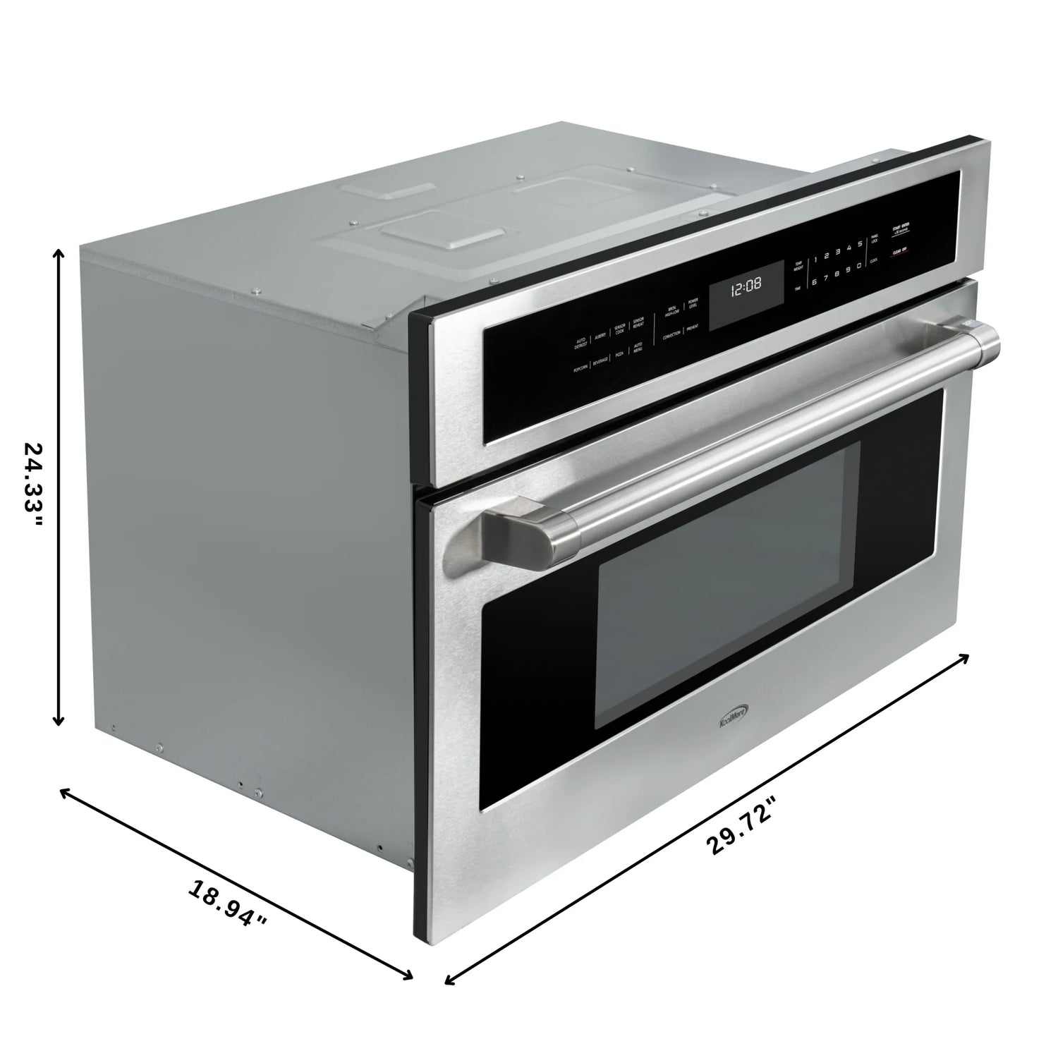 Built-In Microwave with Convection Oven and Air Fryer, 1.6 cu. ft. Capacity in Stainless-Steel, 30 In.