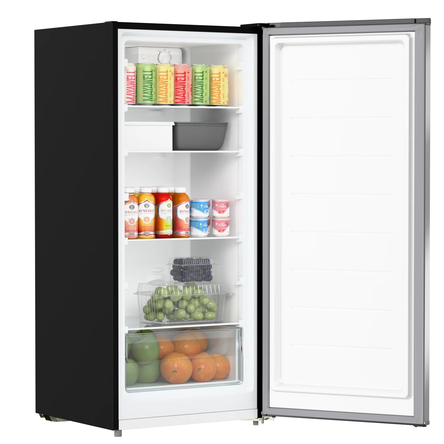 Garage Ready Convertible Upright Manual Defrost Freezer/Refrigerator in Stainless Steel 7 cu. ft.