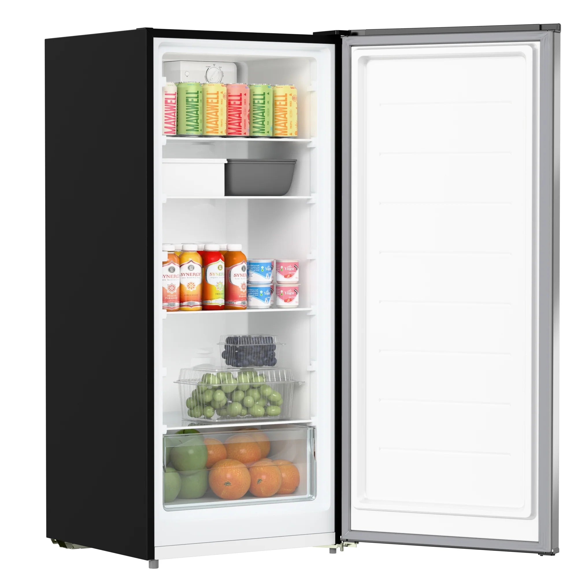 Garage Ready Convertible Upright Manual Defrost Freezer/Refrigerator in Stainless Steel 7 cu. ft.