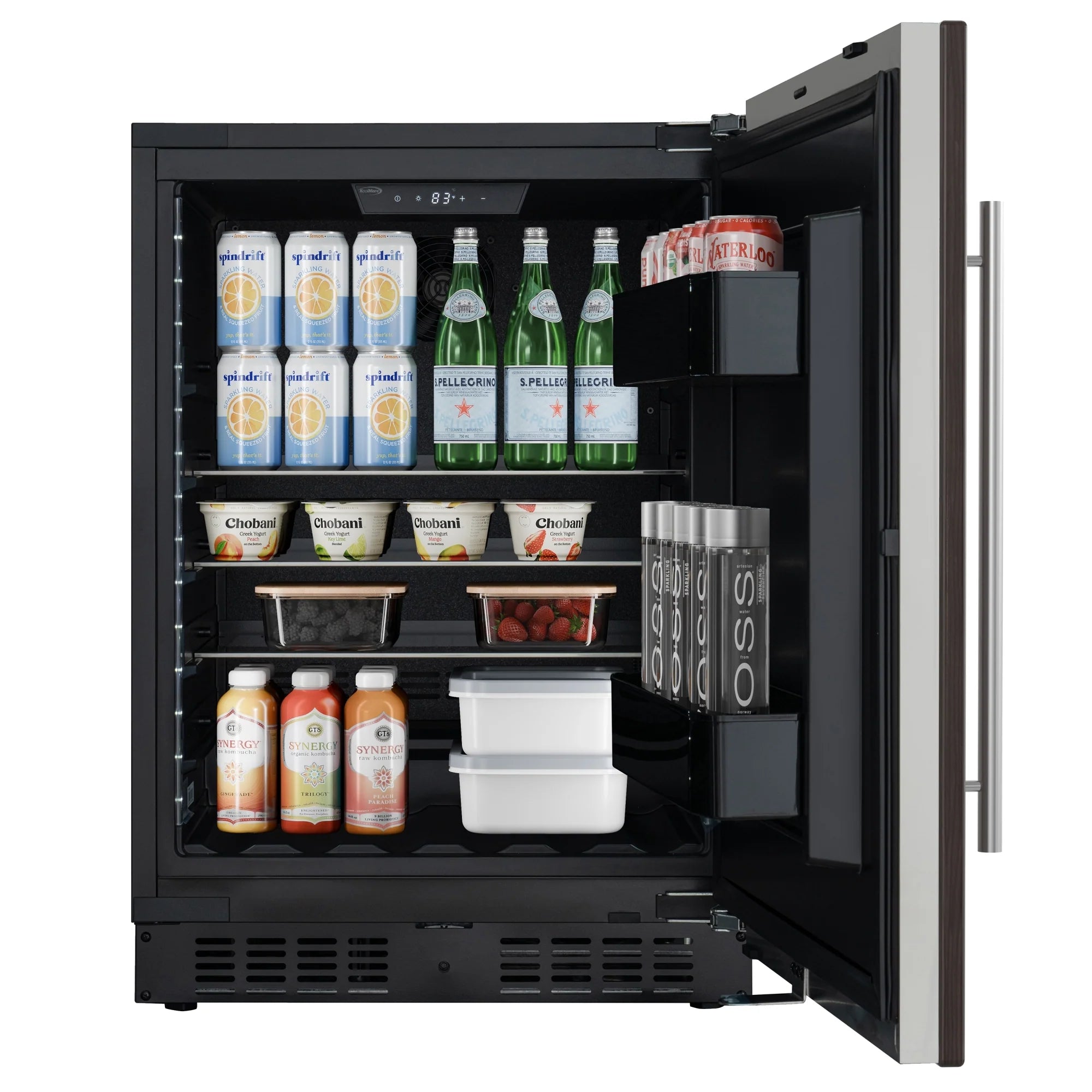 Panel Ready Compact Refrigerator, 5 cu. ft. in Black, 24 In.