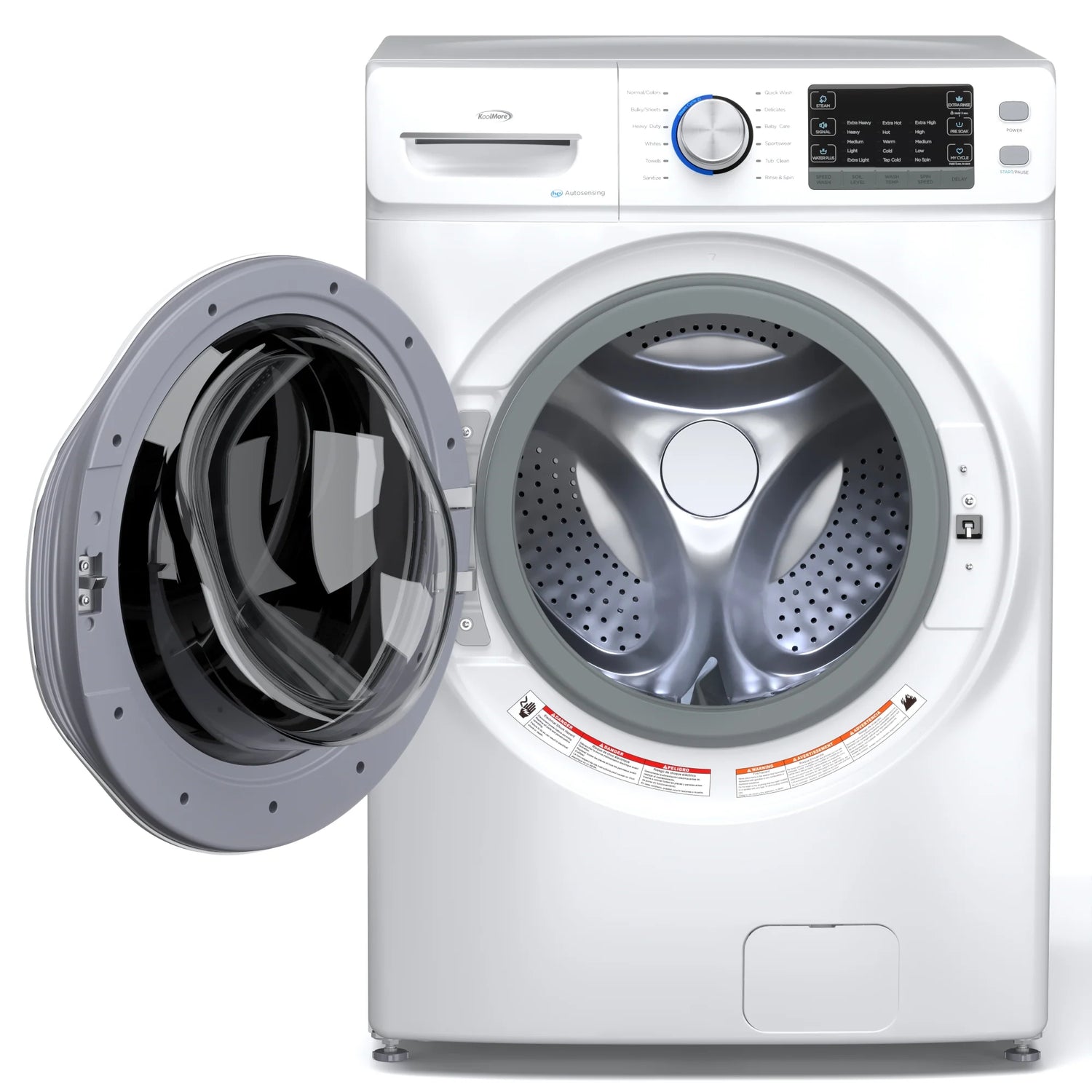Large Capacity Stackable Front Load Washing Machine in White, 4.5 cu. ft.