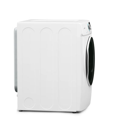 Large Capacity Stackable Vented Electric Front Load Dryer in White, 240V, 8 cu, ft.