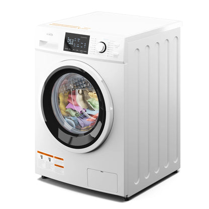Stackable Front Load Compact Washing Machine in White 2.7 cu. ft.