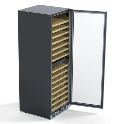 Dual Zone, Full Glass Door, Wine Cooler Refrigerator, Freestanding or Built-In Unit, 23 in, 15.1 cu ft.