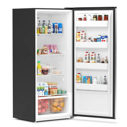 Upright Convertible Refrigerator/Freezer in Silver, 21 cu. ft.