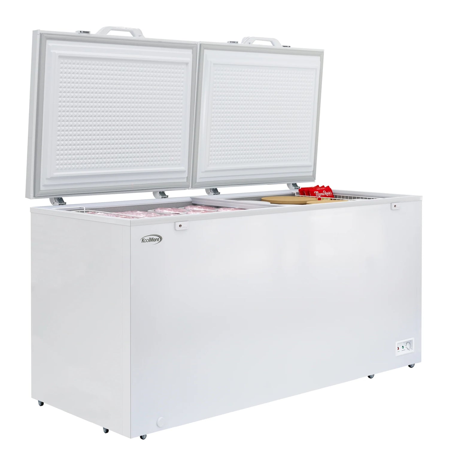 Commercial Chest Freezer, 30 Cu. Ft. in White, ETL Listed, 79 In.