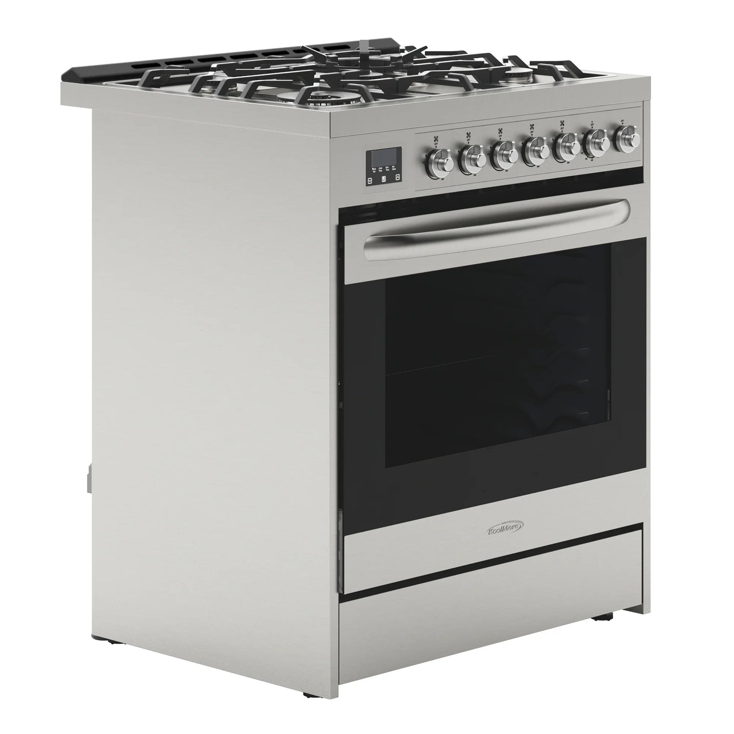 Stainless-Steel Professional Gas Range, 30 In.
