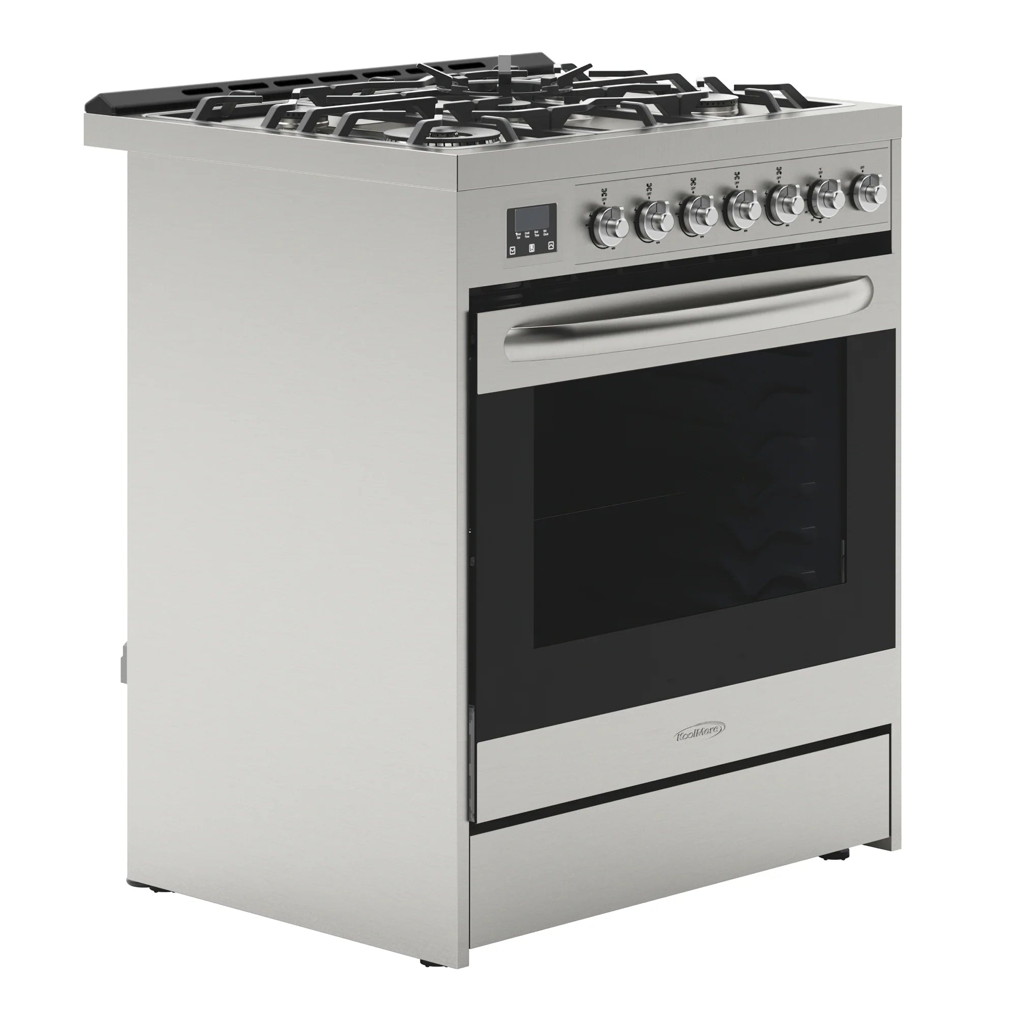 Stainless-Steel Professional Gas Range, 30 In.