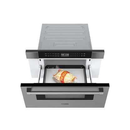 KoolMore Reserve 30 in. Stainless-Steel Microwave Drawer, 1.2 cu. ft. Capacity in Black