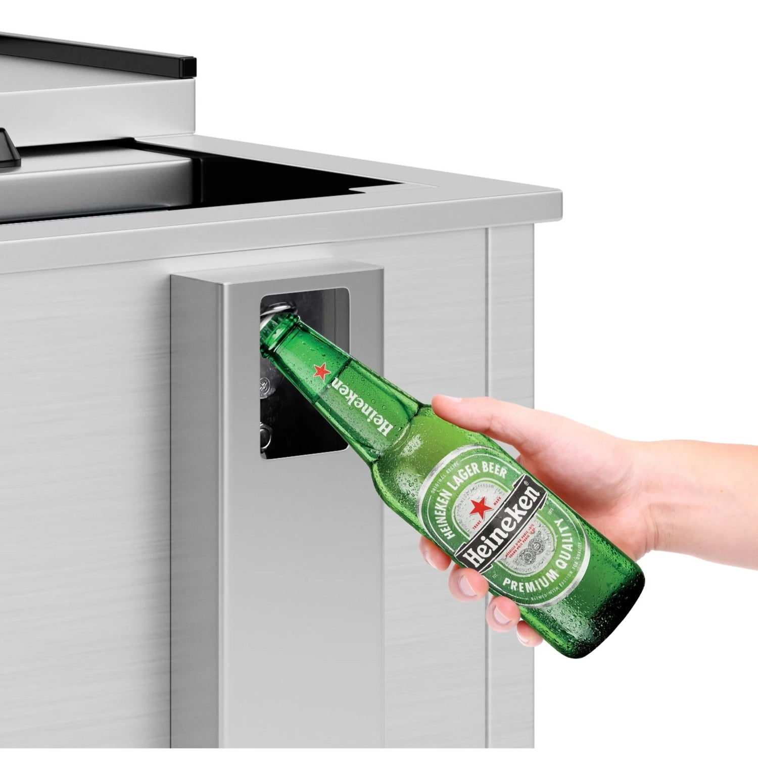 Commercial Bottle Cooler with Built-In Opener, ETL Listed, 9 cu. ft. 36 In.