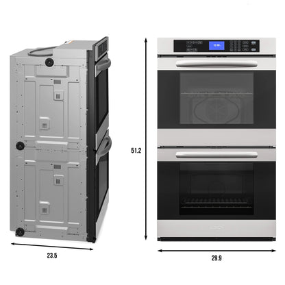 Stainless-Steel Premium Convection Double-Unit Wall Oven, 5 cu. ft.