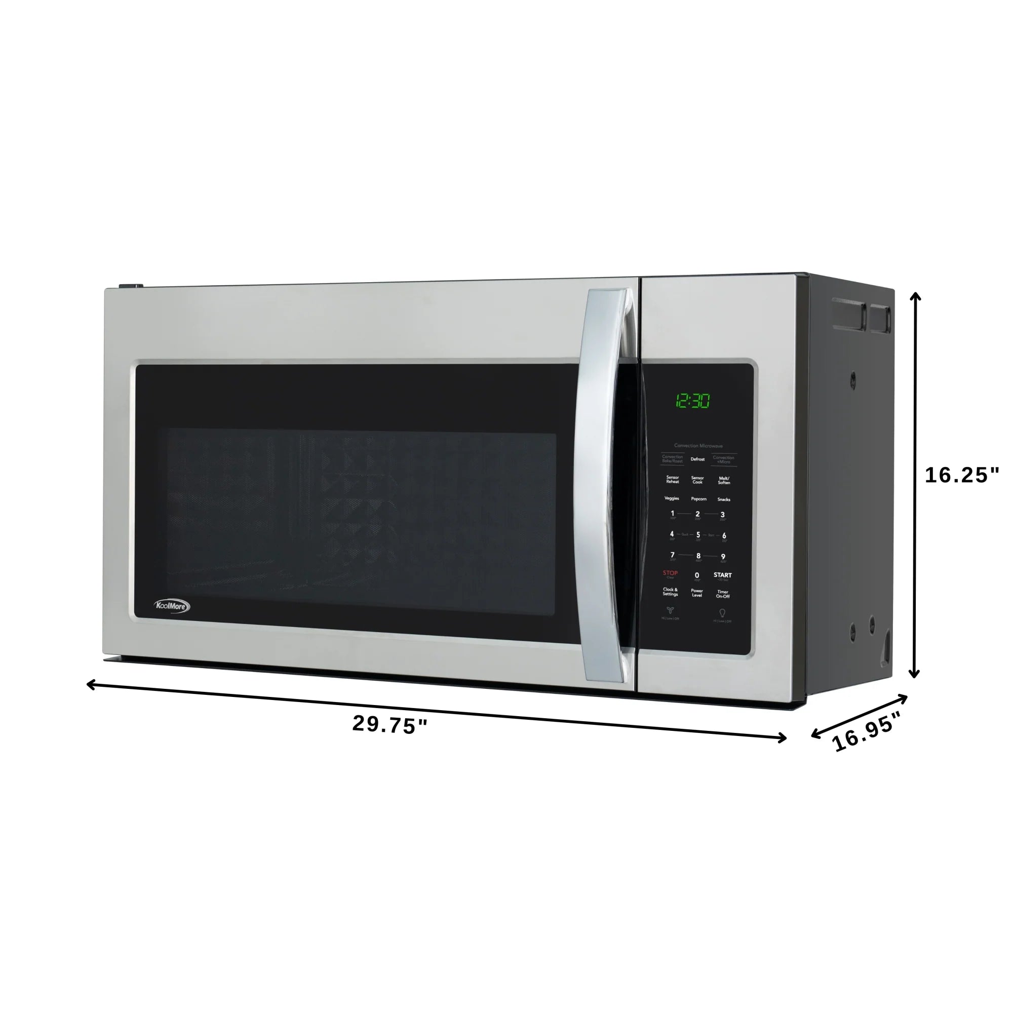Over-the-Range Convection Microwave Oven in Black, 30 in. 1.5 cu.ft