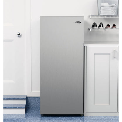 Garage Ready Convertible Upright Manual Defrost Freezer/Refrigerator in Stainless Steel 7 cu. ft.