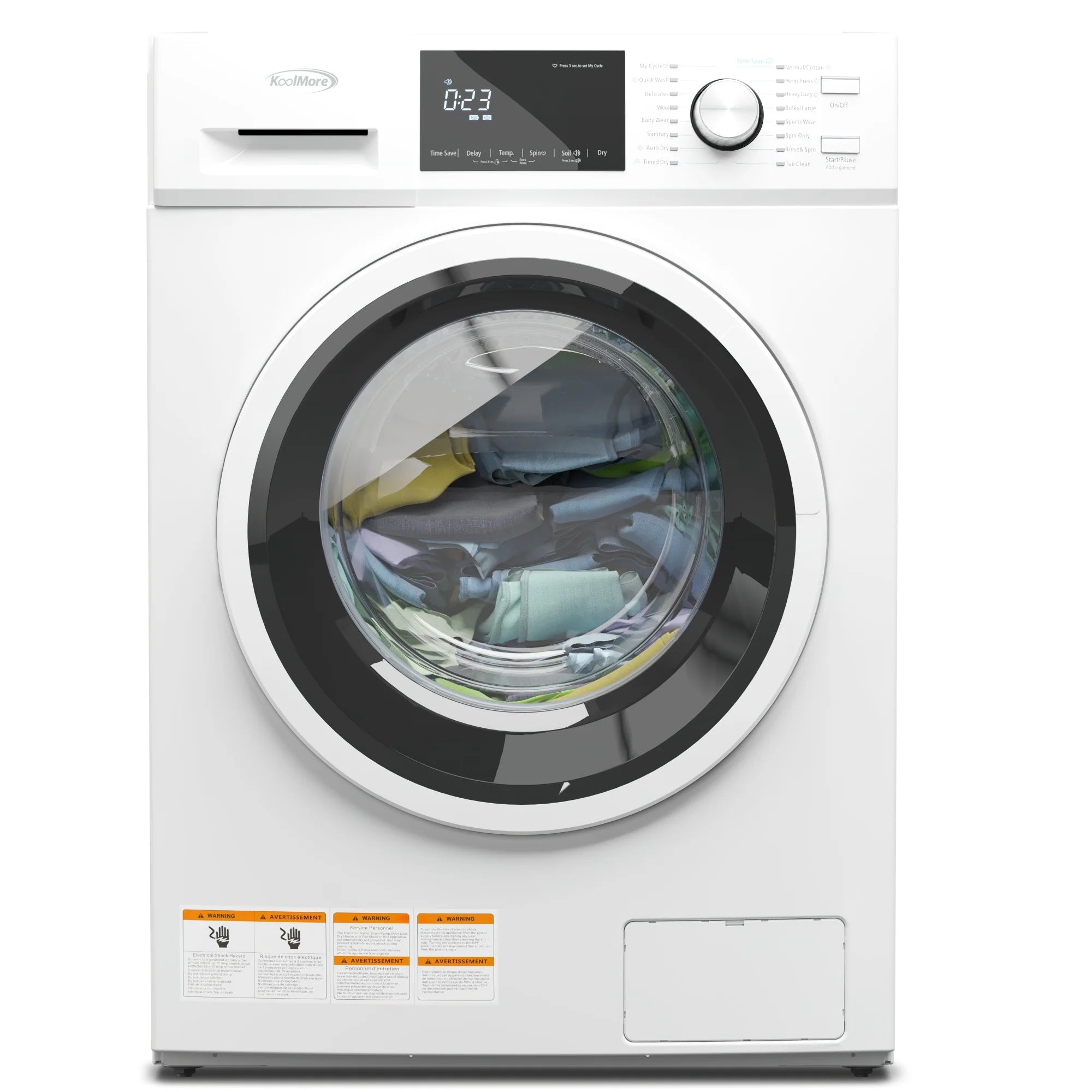 All-in-One Washer &amp; Dryer Combo in White 2.7 cu ft.