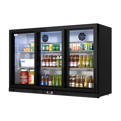 Three-Door Back Bar Refrigerator - 11.3 Cu Ft. 53 In.