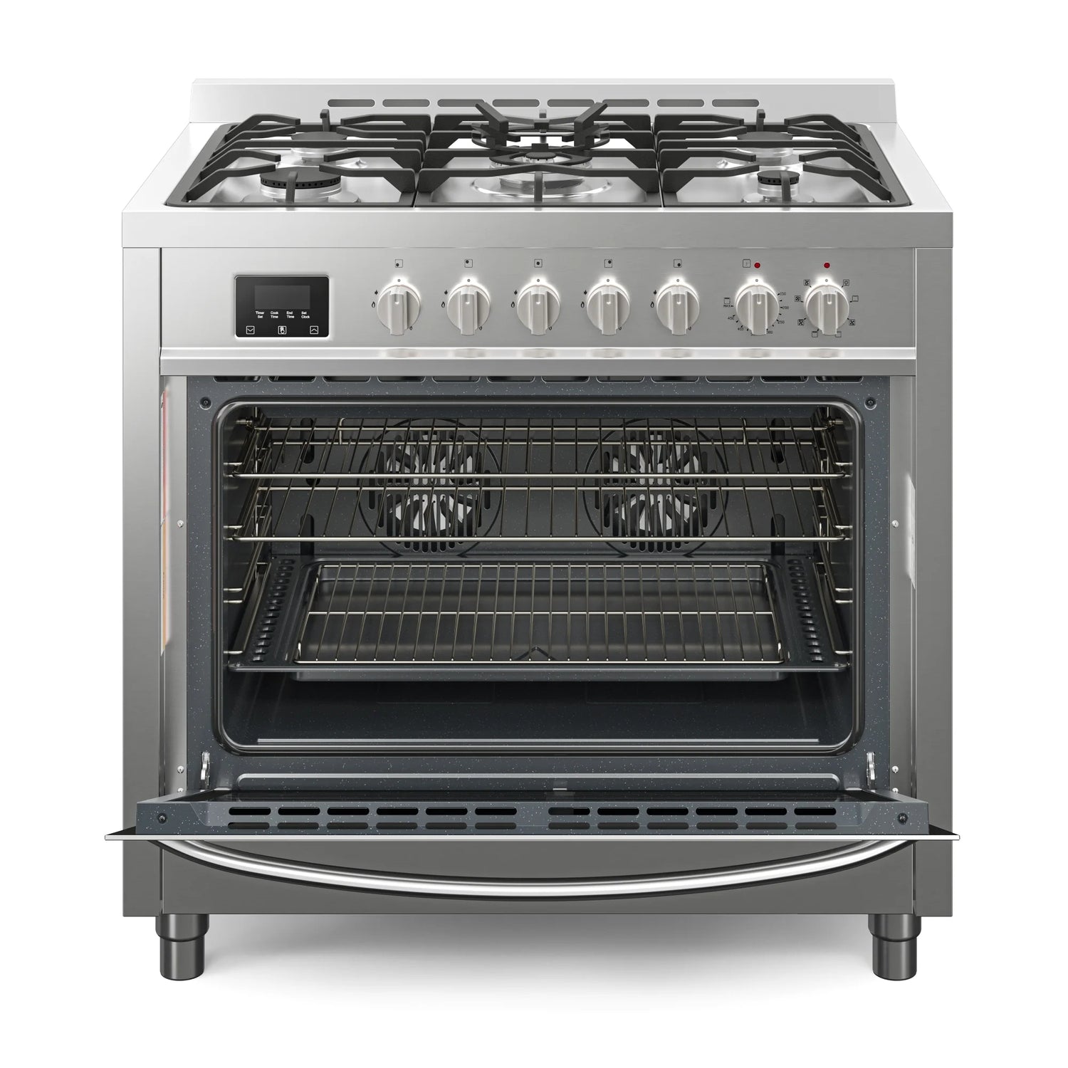 Professional Dual Fuel Range in Stainless Steel with Legs, 4.3 cu. ft. 36 In.