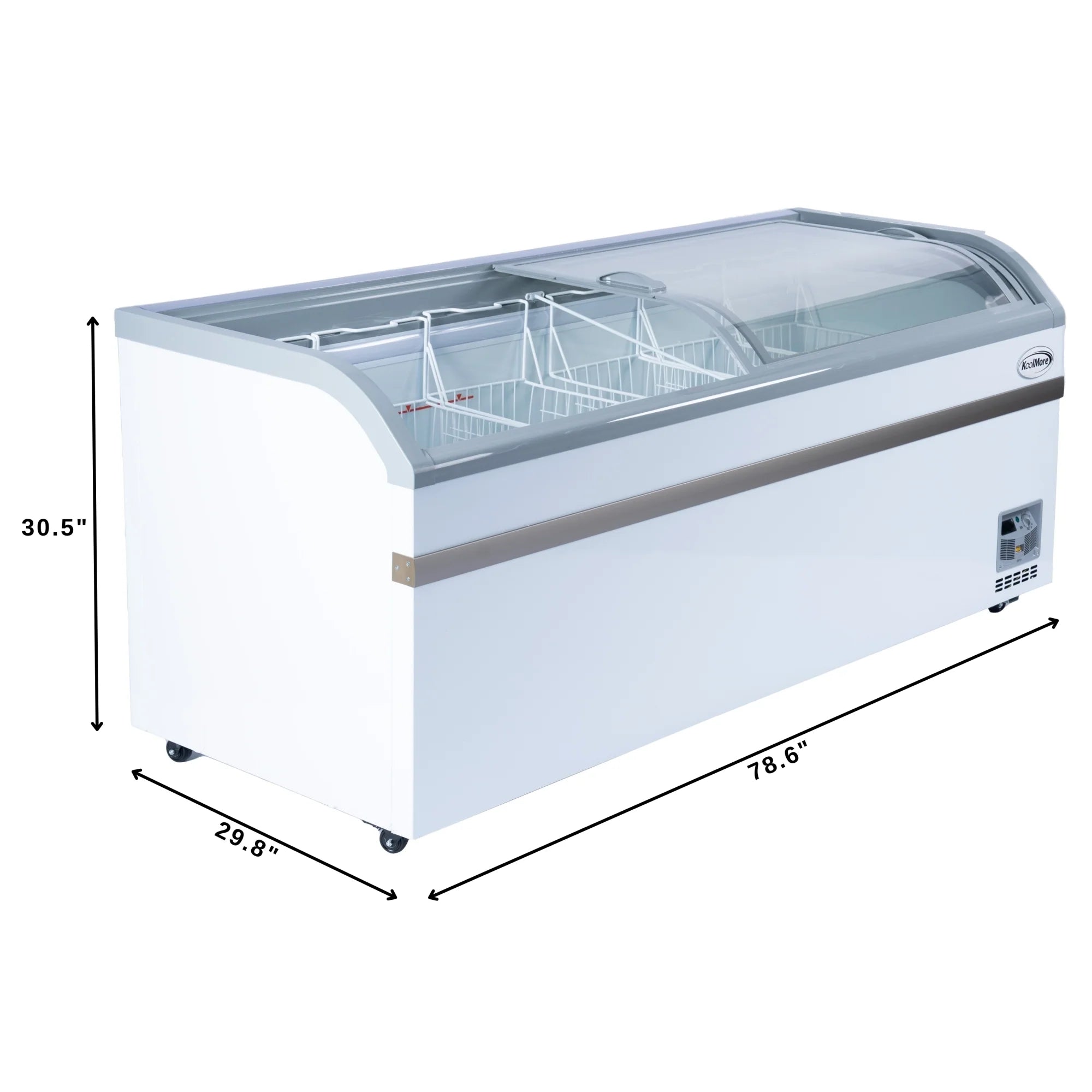Manual Defrost Island Chest Freezer in White, 78 In. 19 cu. ft.