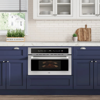 Built-In Microwave with Convection Oven and Air Fryer, 1.6 cu. ft. Capacity in Stainless-Steel, 30 In.