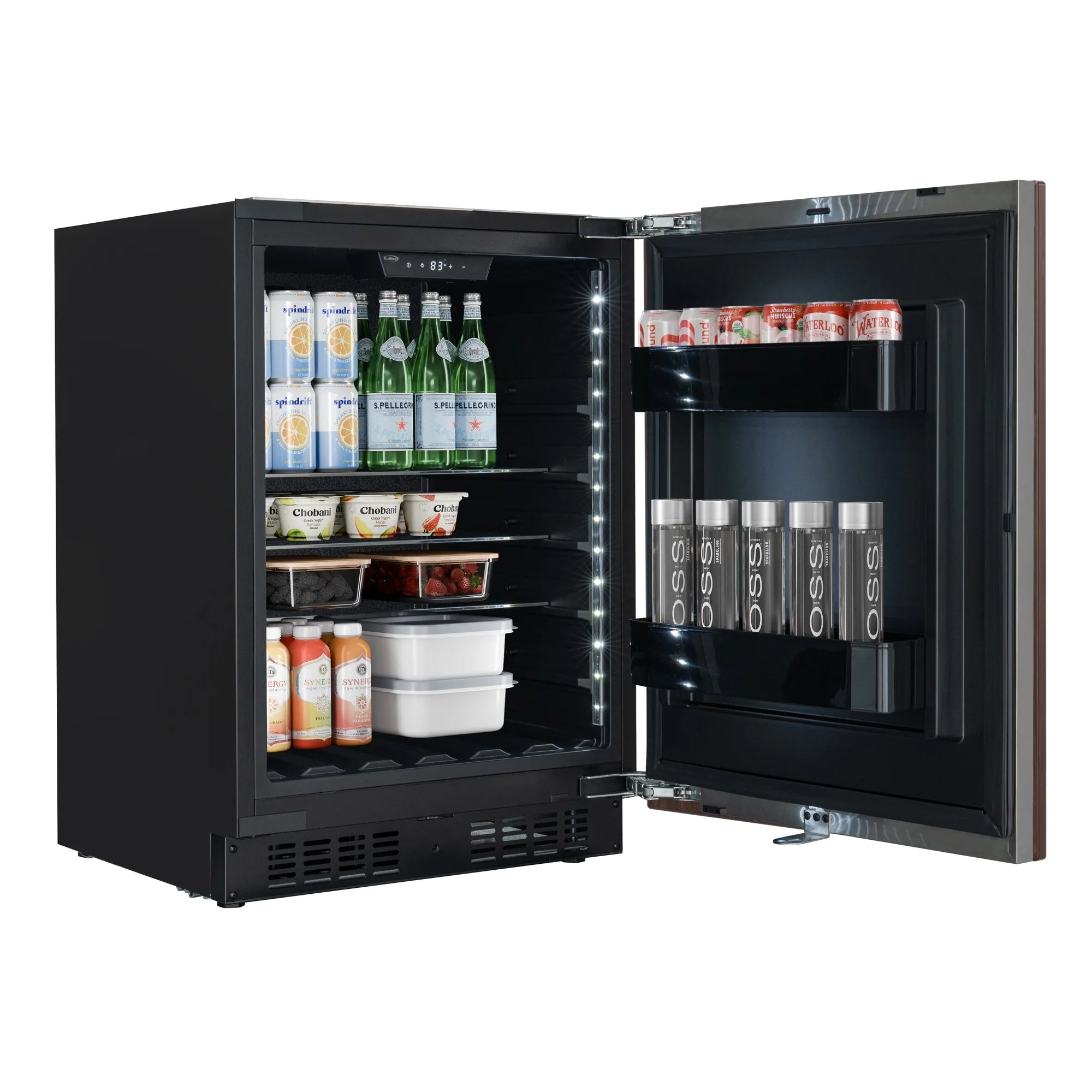 Panel Ready Compact Refrigerator, 5 cu. ft. in Black, 24 In.