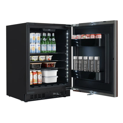 Panel Ready Compact Refrigerator, 5 cu. ft. in Black, 24 In.