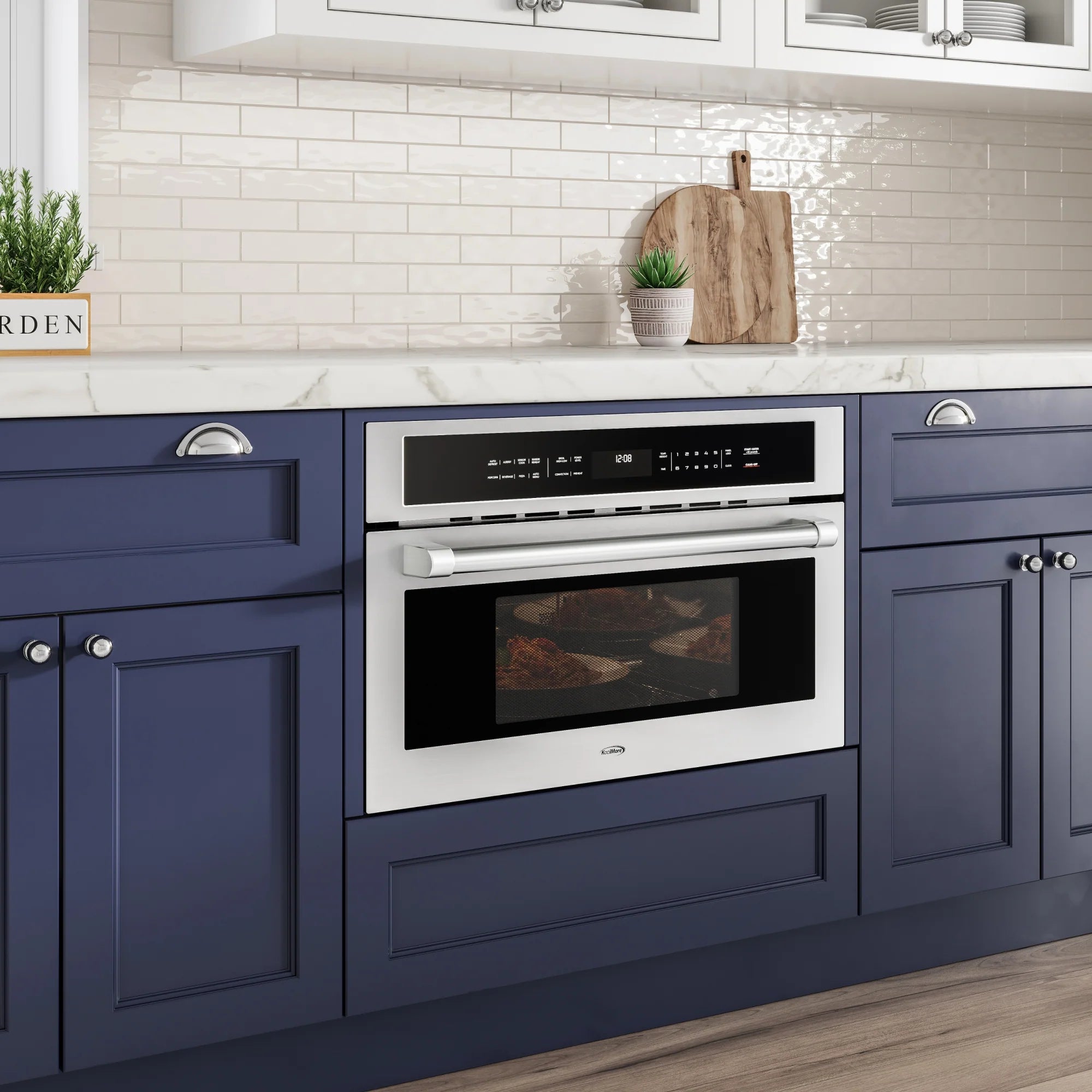 Built-In Microwave with Convection Oven and Air Fryer, 1.6 cu. ft. Capacity in Stainless-Steel, 30 In.